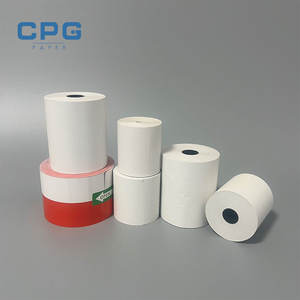 Rouleaux thermiques à faible abrasion pour les comptoirs de fleuristes, papier thermique en rouleau jumbo 80x80mm 65gsm sans BPA, résistant à la décoloration, rouleaux de caisse - Product Image 1