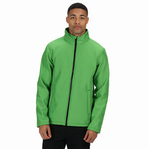 OEM/ODM veste Softshell respirante pour hommes veste d'extérieur veste unie résistante à l'eau et au vent de haute qualité - Product Image 1