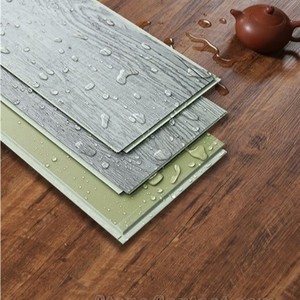 Meilleure vente de terrasse de luxe 5mm SPC clic grain de bois PVC LVP lisse contemporaine imperméable pour intérieur et extérieur anti-dérapant - Product Image 3