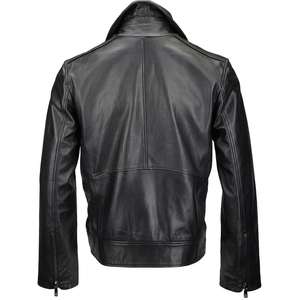 New Mens Customized Arrival Durable Leather Jacket Zipper Front Customized Color Best Quality Winter Vintage - Product Image 2