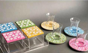 Recipientes de Acrílico con Incrustaciones de Nácar para Almacenamiento de Alimentos, Utensilios de Cocina de Decor World Expo - Product Image 2