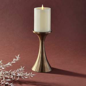 เชิงเทียนโลหะขนาดเล็กดีไซน์เพรียวบางสำหรับตกแต่งบ้านโรงแรมทำจากทองเหลืองงานตกแต่งทำมือไม่เหมือนใคร - Product Image 6