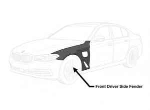 Vente en gros de pièces de carrosserie automobile, garde-boue avant côté conducteur pour BMW Série 5 G30 2018-2023 OEM 41007443689 BM1240182 - Product Image 2
