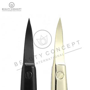 Ciseaux à ongles en acier inoxydable noirs pour droitiers, personnalisables avec logo, pour soins des cuticules, durables, écologiques, vente en gros - Product Image 6