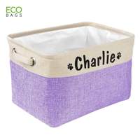 Panier à jouets pour chien en toile grande capacité, robuste et écologique, conception flexible, boîtes de rangement personnalisées, vente en gros OEM ODM