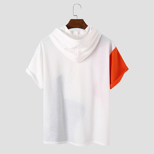 เสื้อยืดผ้าฝ้ายสีทึบของผู้ชายดีไซน์ใหม่ระบายอากาศได้ดีเสื้อถักกันยูวีเป็นมิตรกับสิ่งแวดล้อมสำหรับใส่เล่นกีฬา - Product Image 2