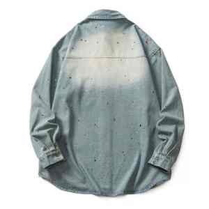 Chemises en jean en coton à manches longues de qualité supérieure, chemises en jean décontractées pour hommes, chemises en jean pour hommes - Product Image 2