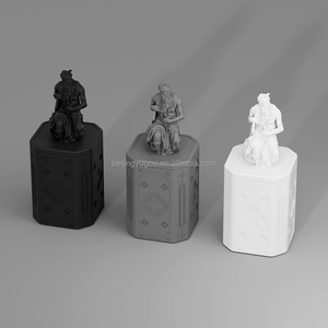 Bougie parfumée en cire de soja en béton gaufré de luxe Michelangelo, fabriquée à la main, écologique, avec mèche en coton, bougie en cire de noix de coco - Product Image 3