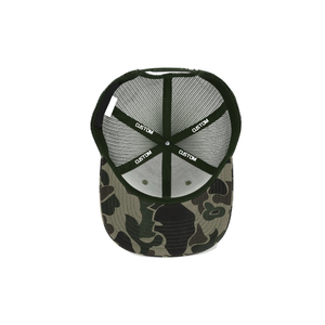 OEM ODM High Fashion Camo Trucker <b>Hat</b> 6 Panel 2D/3D Embroidery Logo Structured Baseball Outdoor Cap <b>Light</b> Weight Outdoor Gorras - Product Image 4