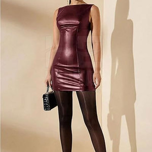 Vestido de Cuero para Mujer, Estilo Oficina, Vestido de Cuero Moderno para el Trabajo, a un Precio Razonable - Product Image 5