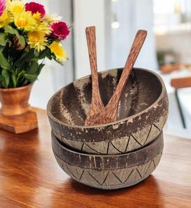 ชามสลัดมะพร้าวธรรมชาติ ชามเปลือกมะพร้าวทำมือรักษ์โลก - Product Image 3