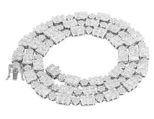 Cadena de tenis de un tono chapada en oro rosa Moissanite Diamond Iced Out S925 joyería de Hip Hop de plata esterlina - Product Image 6