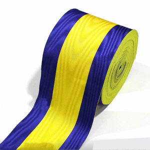 ริบบิ้นเหรียญพิธีการแบบโมรี ผลิตตามสั่ง เป็นมิตรกับสิ่งแวดล้อม อุปกรณ์เสริมรางวัลคุณภาพสูง |   ริบบิ้นผ้าวิสโคสแบบกรอสเกรน - Product Image 3