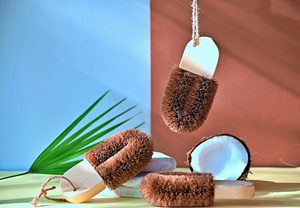 Cepillo para pies de fibra de coco | Cepillo para pies y uñas con fibra de coco - Product Image 2