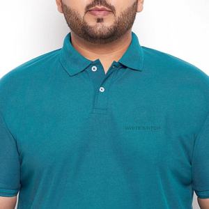 Polo de sport grande taille en coton 100 % à manches courtes, personnalisable, respirant, nouveau design uni, vente en gros - Product Image 1