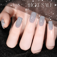 Gel réfléchissant brillant vernis Explosion diamant Gel pour ongles 12 pièces or rose vif bleu rouge argent Gel vernis à ongles Kit de manucure