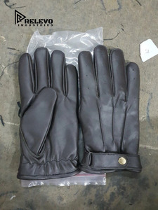 Gants de conduite pour hommes en cuir de chèvre, gants habillés en cuir véritable doux pour la vente en gros - Product Image 5