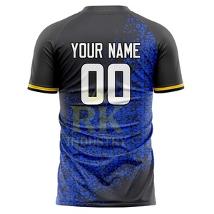 เสื้อฟุตบอลใส่ได้ทั้งชายและหญิงเสื้อฟุตบอลระบายอากาศได้ดีน้ำหนักเบาเสื้อทีมเสื้อกีฬาพิมพ์ลายสำหรับ100% - Product Image 3