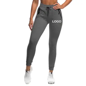 Benutzer definierte Damen Sportswear Frauen Hosen Fitness Jogger Frauen Casual Zip Up Frauen Jogger Hose