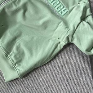 เสื้อฮู้ดโอเวอร์ไซส์สำหรับผู้ชายเสื้อแนวสตรีทแวร์วินเทจผ้าฟ Y2K ประดับพลอยเทียมจากฝรั่งเศส - Product Image 5