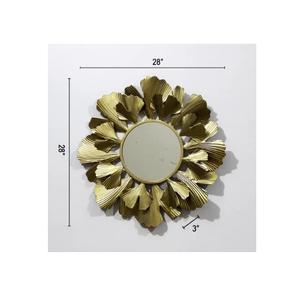 Espejo de pared de metal con forma ovalada, decoración para el hogar y hotel, tamaño personalizado, buena calidad, al por mayor - Product Image 4