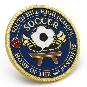 Moneda Conmemorativa Deportiva Personalizada de Aleación de Zinc para Regalos, Fabricada por el Fabricante - Product Image 1