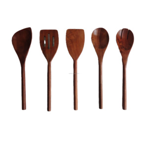 Cuchara de comida de madera de alta calidad Precio al por mayor Cuchara de madera hecha a mano reutilizable por proveedor indio - Product Image 1
