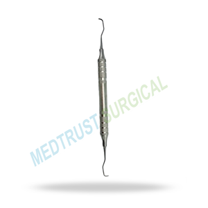 Cureta Gracey de bolsillo profundo, larga, 7/8, para limpieza periodontal dental, para raspado subgingival profundo y planificación radicular - Product Image 3