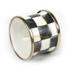 Servilletero de decoración de artículos de mesa de latón de metal de forma cuadrada, servilletero de calidad superior, tamaño personalizado, artículos de mesa, anillo de sujeción de tejido de metal - Product Image 3
