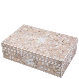 LAMETIERARTZ Caja de Almacenamiento y Oficina con Incrustaciones de Resina de Hueso de Nuevo Color, para Joyería, Material de Terciopelo, Diseño Único, Modelo LMA887 - Product Image 4