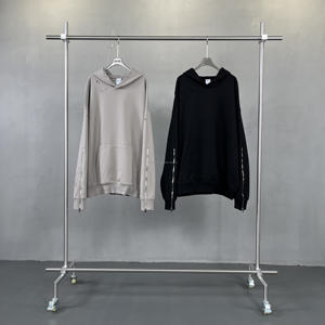 Sweat-shirts et hoodies de haute qualité, boîte carrée, poids lourd, luxe, manches zippées, gym, hoodies pour hommes, broderie, impression 3D - Product Image 2