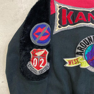 เสื้อสเวตเชิ้ตพิมพ์ลาย/ปักลายกรดแผ่นปะติดไหล่ปล่อยทรงหลวมดีไซน์หรูหราออกแบบได้ตามต้องการ - Product Image 6