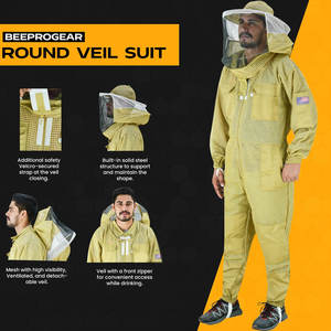 Vêtements de travail de couleur jaune Costume d'abeille en nylon-polyester Costume d'abeille sur mesure Costume d'abeille le plus vendu Costume d'abeille - Product Image 4