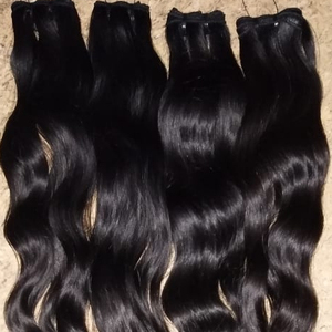 Cheveux humains indiens frisés Remy noirs, 100% naturels, pour femmes noires - Product Image 2