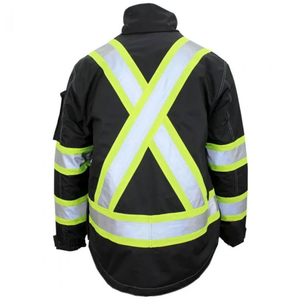 Chaqueta de Seguridad Reflectante Impermeable para Hombre con Logotipo Personalizado al por Mayor, Forro Softshell de Alta Visibilidad para la Temporada de Invierno - Product Image 6