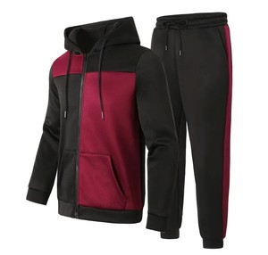 Traje de chándal de invierno para hombre de calidad profesional 100% algodón estampado pantalones de chándal Conjunto de sudadera diseño único logotipo transpirable - Product Image 4