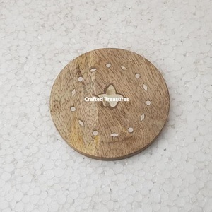 Nouveau design de décoration d'intérieur et de vente en gros de sous-verre en bois d'acacia personnalisé d'usine sous-verre en bois de noyer sous-verre en hêtre pour tasse à café et thé - Product Image 4