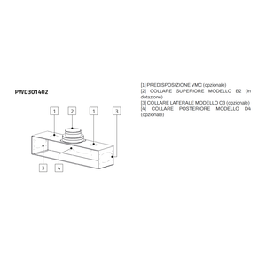 Système Tecnosystemi pour climatiseur, plénum isolé abaissé avec connexion supérieure pour diffuseur linéaire à 4 fentes - Product Image 6