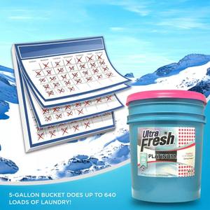 Suavizante de Telas Ultra Fresh Platinum de 5 Galones con Aroma a Agua de Manantial, Hasta 640 Cargas con Bomba - Product Image 3