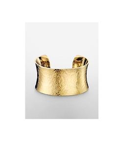 Hermoso Brazalete de Latón Estilo Artesanal, Anillo de Puño, Bañado en Oro, Pieza Duradera para Mujer, Atuendos para Celebraciones de Boda - Product Image 5