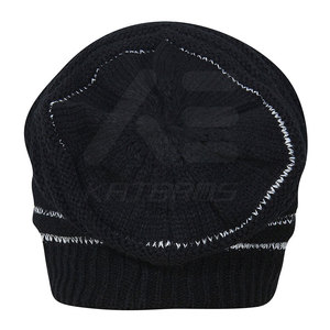 Outdoor Use 3D Embroidery Jacquard Beanies <b>Hat</b> <b>Winter</b> Warm High Quality Common Fabric Wholesale - Product Image 2