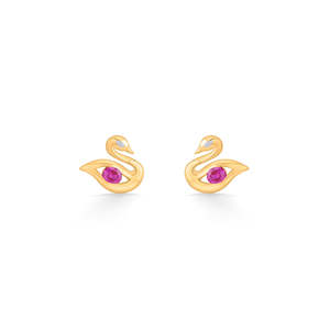 Pendientes de Oro de 18K con Diseño de Alas de Serenidad, con Diamantes y Circonitas, Joyería de Moda para Compromiso - Product Image 3