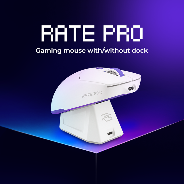 Wireless Gaming Mouse with Charging Dock, Proove Gaming Rate Pro High DPI PC Mouse, Wholesale Charging Station