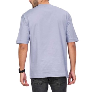 High Quality Light <b>Weight</b> Custom Made Regular Fit Solid Breathable Custom Short Sleeve Streetwear Plus Size Men's T-shirts - Product Image 4