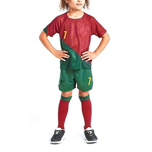 High Quality Custom Logo <b>Kids</b> Football Uniform Set New Sports <b>Clothing</b> with High Quality OEM Service - Product Image 1