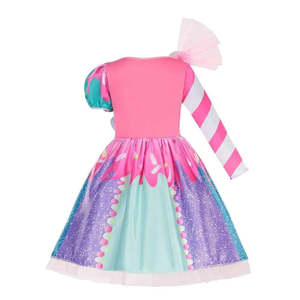 ชุดเดรสเจ้าหญิงหลากสีพร้อมคอเสื้อทรงโอ - Product Image 4