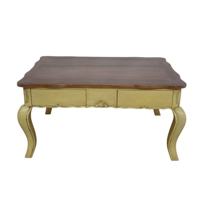 Blanc antique peint avec la tache en bois supérieure