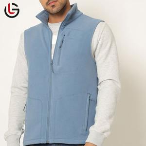 Chaleco polar elástico infinito para hombre, chaleco polar ligero térmico con cuello levantado, chaleco de lana suave y ligero - Product Image 1