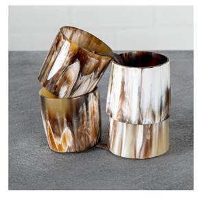 Cuerno de búfalo elegante mesa de comedor servilletero anillos para servilletero de madera personalizado vajilla producto antiguo para el hogar - Product Image 6