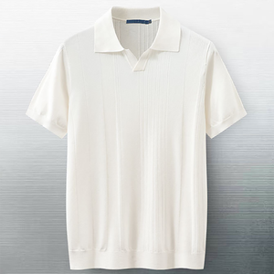 Camiseta de algodón de manga corta de punto para hombre, tela de algodón puro, camiseta informal personalizada OEM, atuendo cómodo de verano - Product Image 4